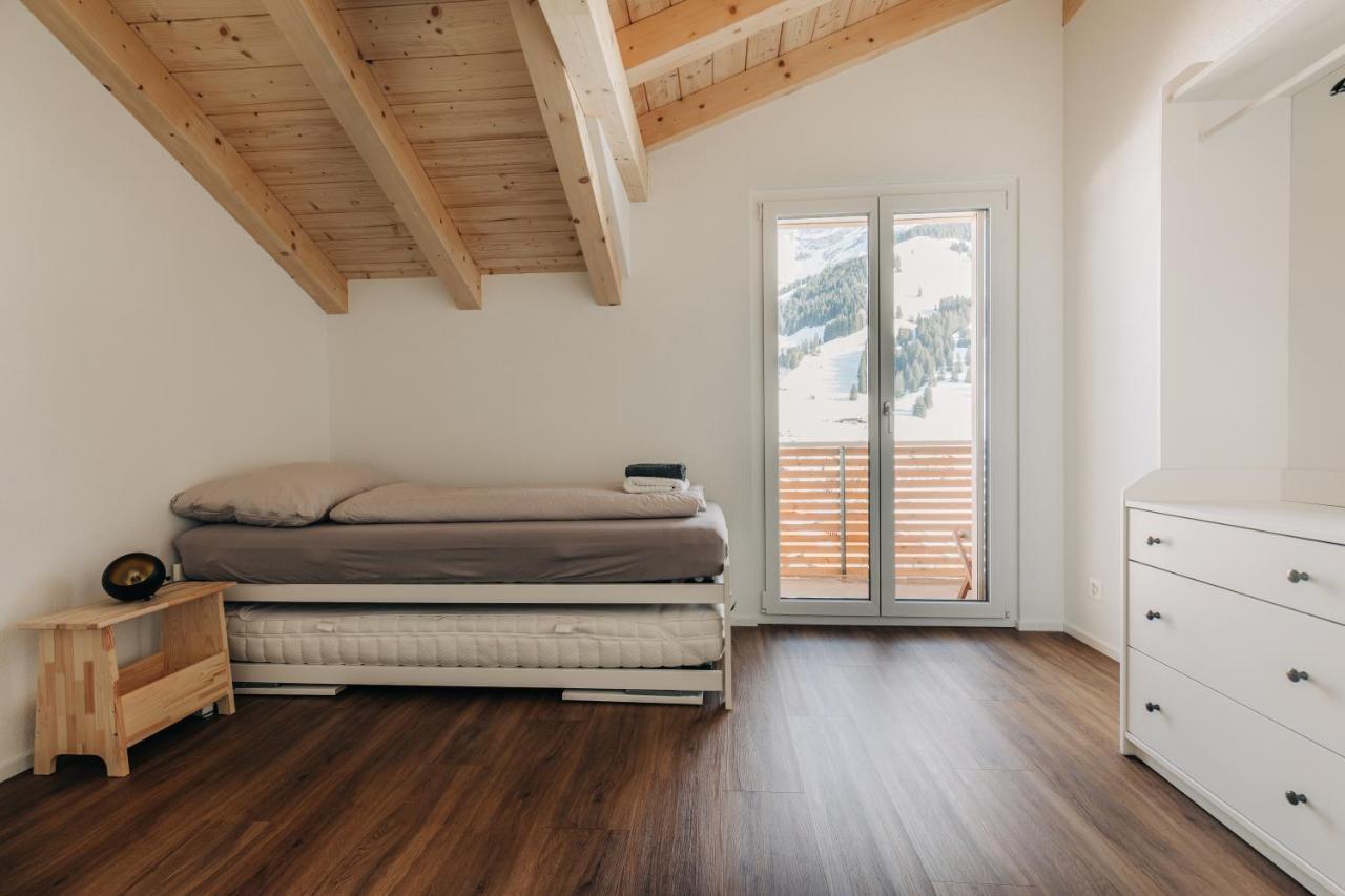 Chuenislodge2- Zwei Balkone, Gemuetlicher Kamin, Top Aussicht Adelboden Exterior foto