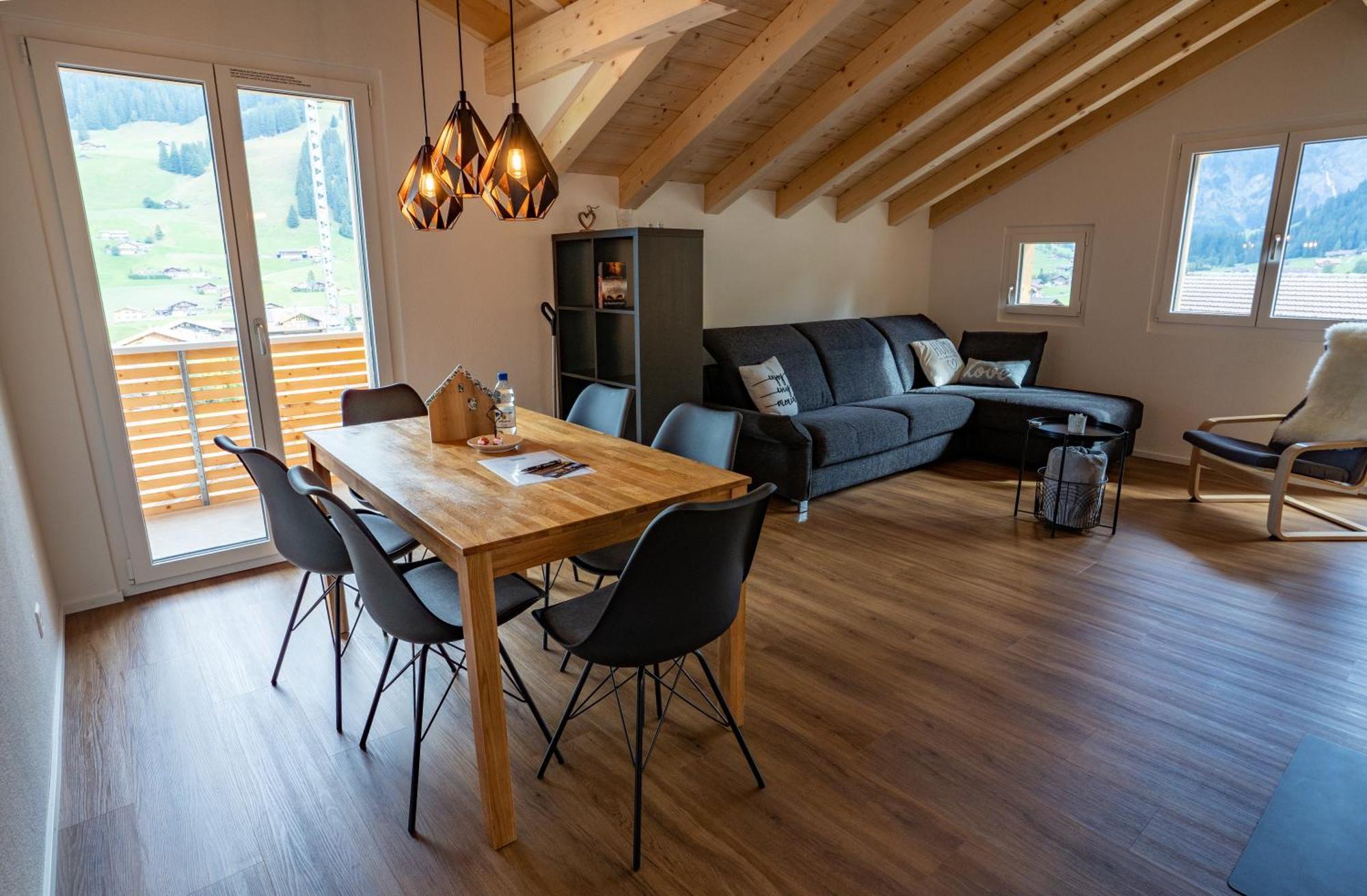 Chuenislodge2- Zwei Balkone, Gemuetlicher Kamin, Top Aussicht Adelboden Exterior foto